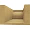 Ekena Millwork 6in. W x 4in. H x 12in. L Mediterranean Woodgrain TimberThane Rafter Tail, Primed Tan RFTUR06X04X12MEDRCPR - alternate 6
